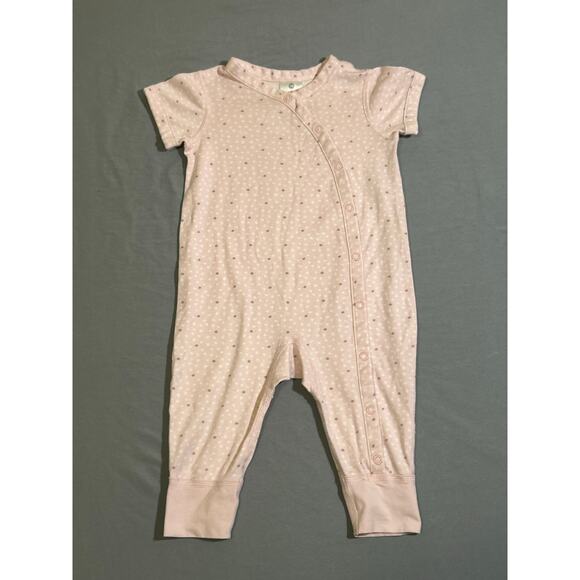 Hanna Andersson Romper - 6-12 Months - Pink Polka Dot - Picture 1 of 4